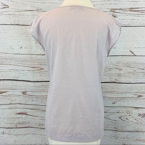 Ann Taylor LOFT lavender pleated top - Picture 5 of 6